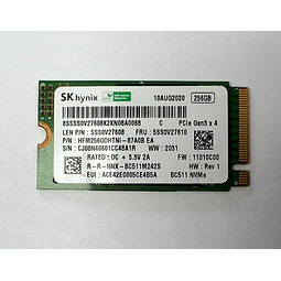 SSD SK Hynix  /  M.2 Nvme Pcie 3.0  /  256GB /  SSS0V27608   OPEN BOX