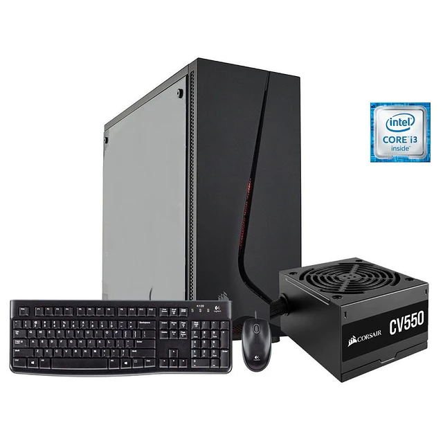 Desktop  Intel Core I3-8100J/ 8GB/ 1 TB HDD /  Corsair 5PEC-05 / FreeDos (Reacondicionado)