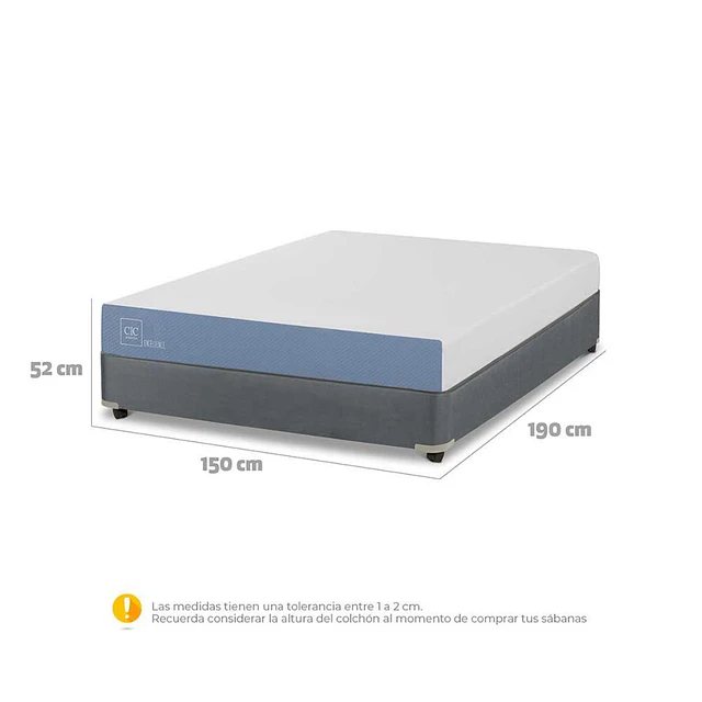 Cama Americana CIC 2 Plazas Excellence (Nuevo caja dañada)