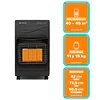 Estufa a Gas Mademsa VITTALE 40 15 KL Negro (Nuevo caja dañada)