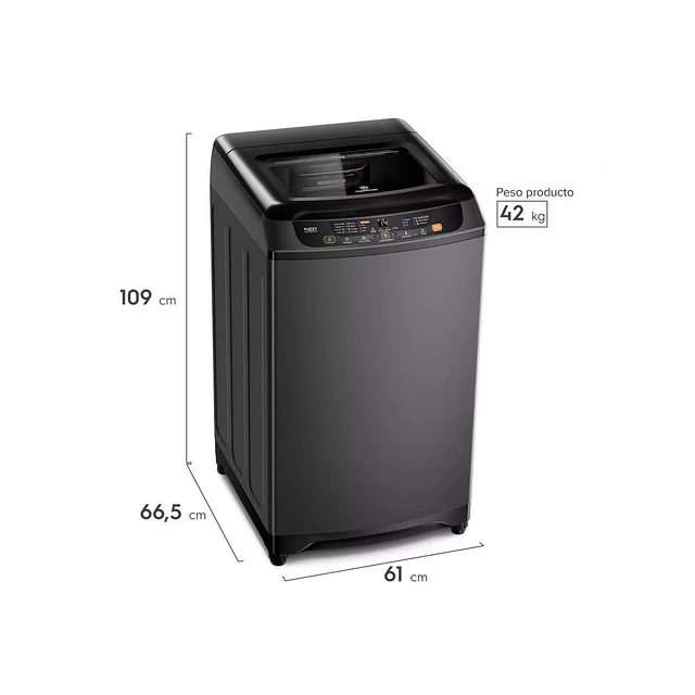 Lavadora Carga Superior Mademsa Onix 21 kg (Nuevo caja dañada)
