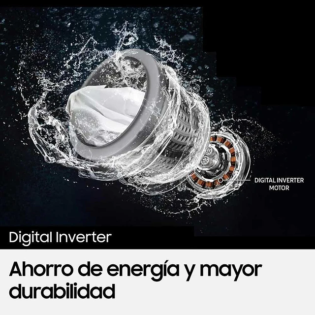 Lavadora Automática Samsung WA13CG5441BWZS 13 Kg/ Blanco (Nuevo caja dañada)