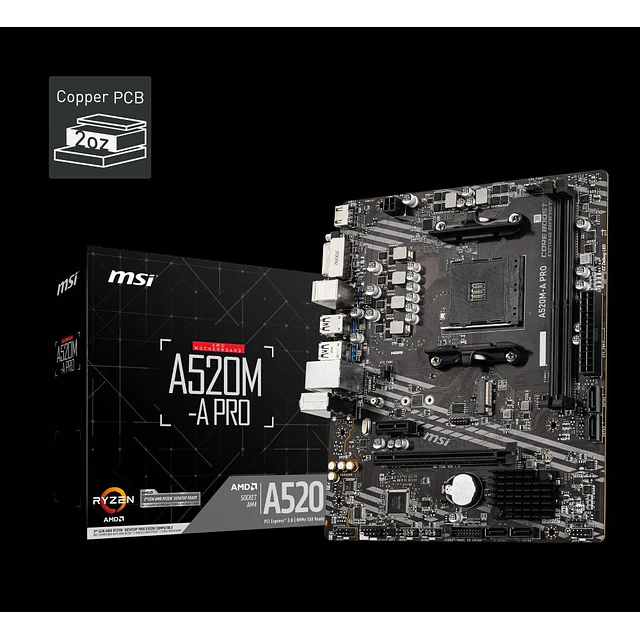 MSI TARJETA MADRE A520M-A PRO DDR4