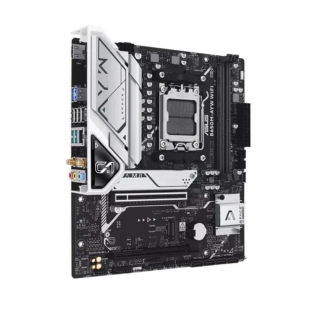 ASUS TARJETA MADRE B650M-AYW/ AM5/WIFI/ MICROATX/ DDR5/ RYZEN