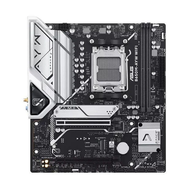 ASUS TARJETA MADRE B650M-AYW/ AM5/WIFI/ MICROATX/ DDR5/ RYZEN