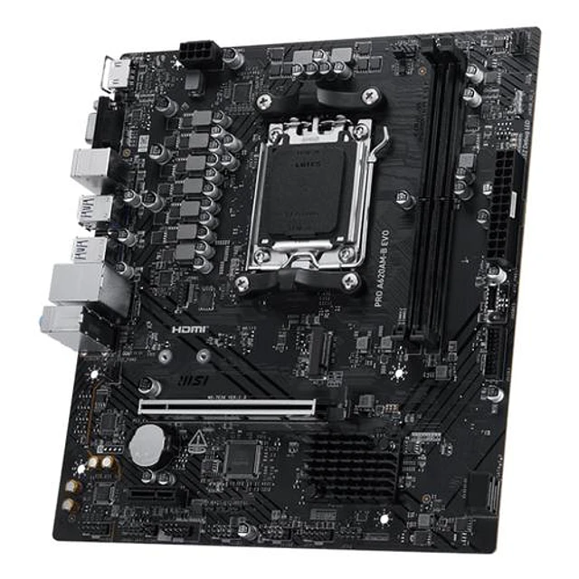 MSI TARJETA MADRE PRO A620AM-B EVO 2 DIMM AM5 MATX DDR5