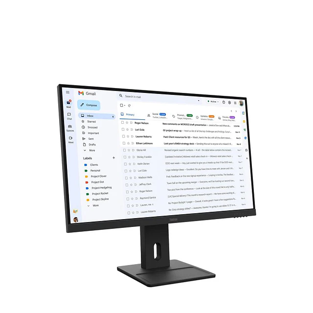 Monitor Lenovo ThinkVision E27-40 27inch HDMI DP VGA - 1920 x 1080 - IPS - HDMI / DisplayPort / VGA - Black