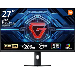 Monitor  XIAOMI Gaming G27i  27", 200Hz, 1ms GTG, FreeSync Premium, HDR400, Fast IPS, 100% sRGB, 95% DCI-P3