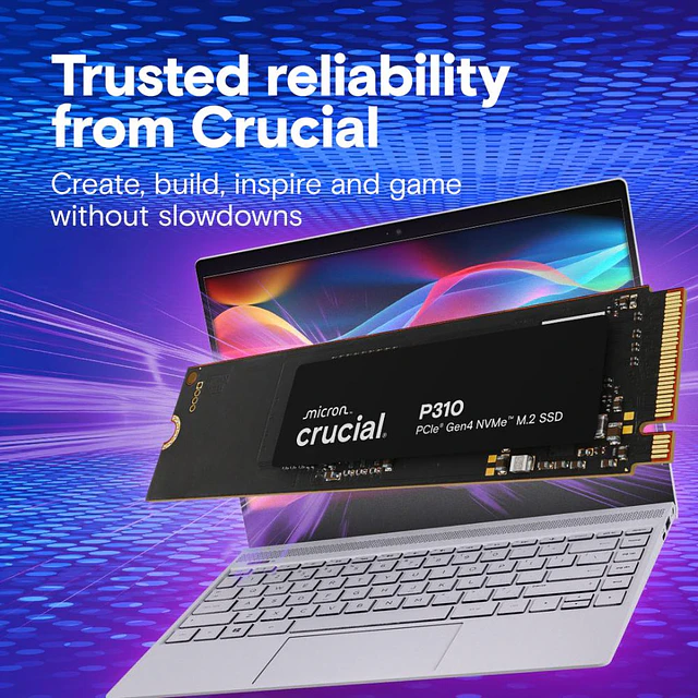 Crucial P310 1TB PCIe Gen4 NVMe 2280 M.2 SSD (NUEVO)