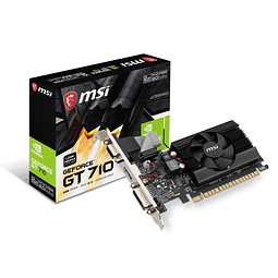 MSI TARJETA DE VIDEO GT 710 2GD3 2GB Perfil Bajo DVI-D doble