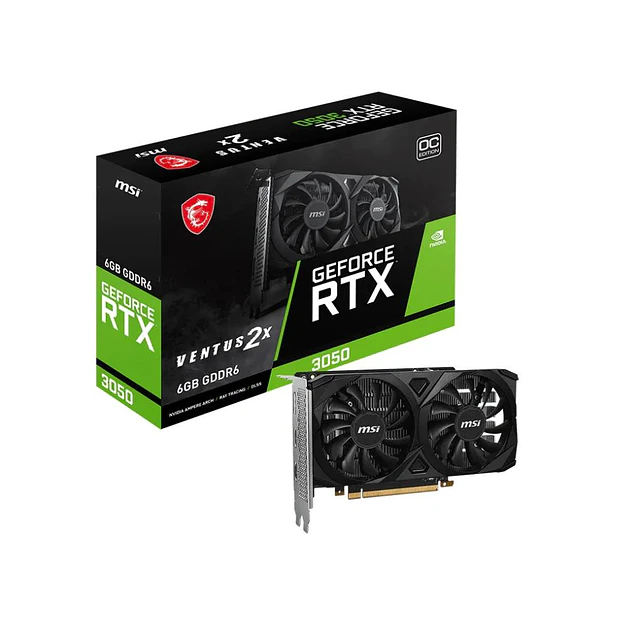 MSI TARJETA DE VIDEO RTX 3050 VENTUS 2X 6G OC New