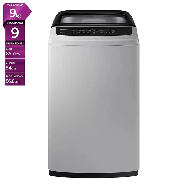Lavadora Automática Samsung WA90CG4240BYZS / 9 kg/  (Nuevo caja dañada)