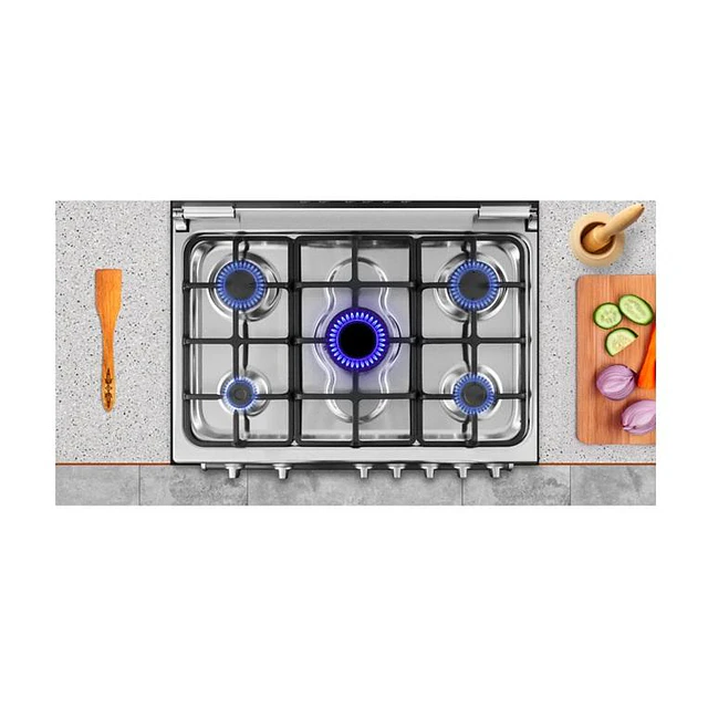 Cocina a gas Midea MFO-MG30AC/ 5 quemadores (Nuevo caja dañada)