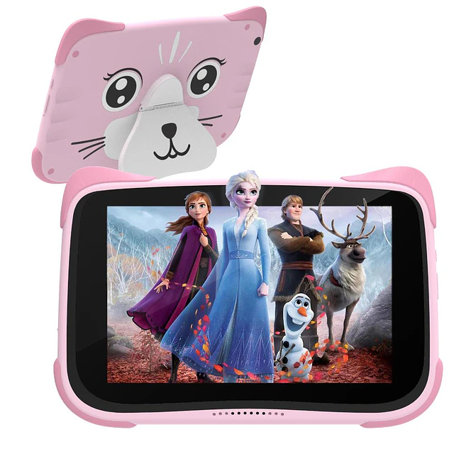 Tablet OS Kids 8” HD/ 4GB Ram/ 64GB/ Android 13/ Puppy Pink