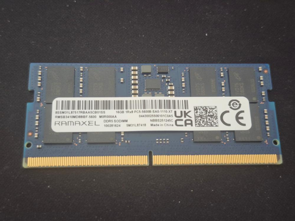 Memoria Ram Ramaxel 16GB DDR5 5600 MHz/SODIMM (Open Box)