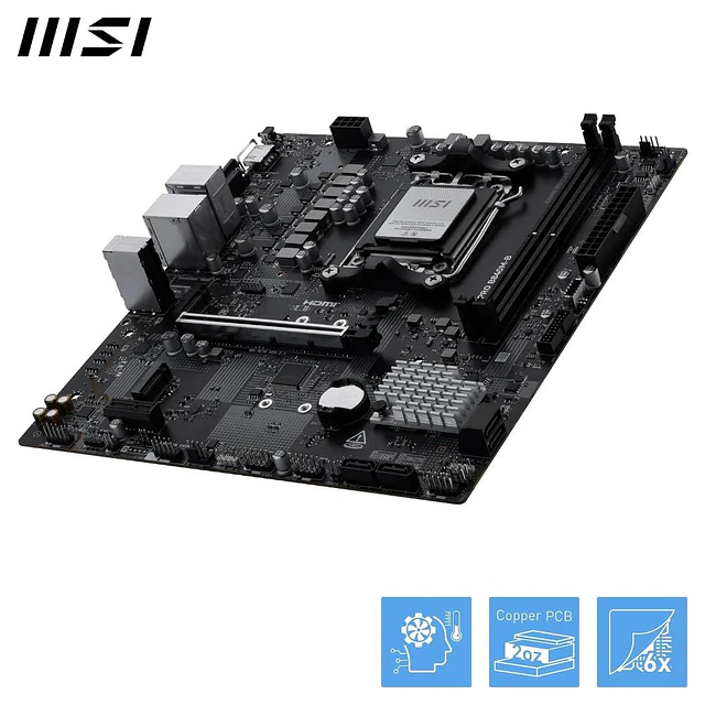 MSI TARJETA MADRE AMD-PRO B840M-B DDR5- 824142430972