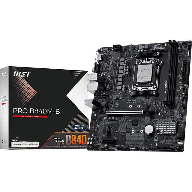 MSI TARJETA MADRE AMD-PRO B840M-B DDR5- 824142430972
