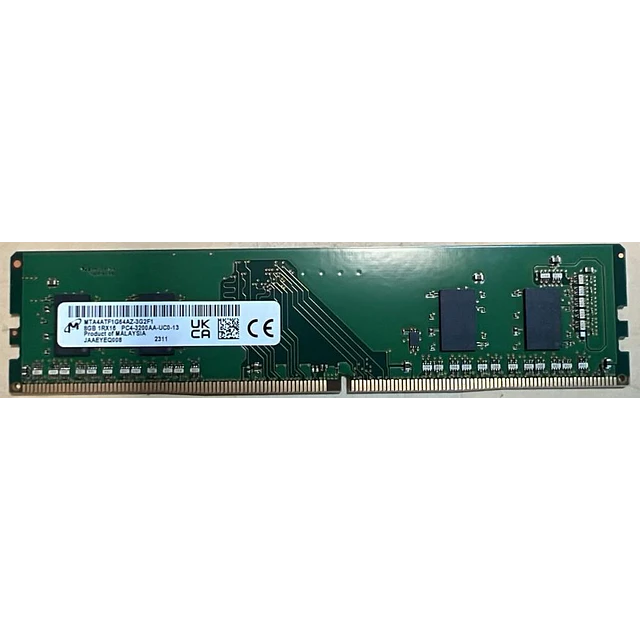 Memoria Ram 8GB / Micron /1.6 GHz, PC4-3200, 288-Pin DDR4 SDRAM UDIMM