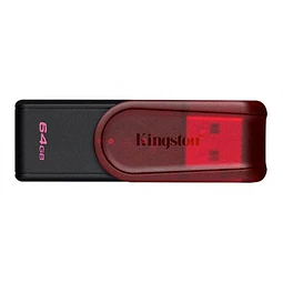 Memoria USB Kingston KC-U3C64-7TR/ DataTraveler Exodia S, 64GB, USB-A 3.2 Gen 1, Rojo