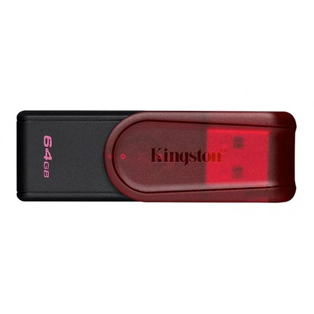 Memoria USB Kingston KC-U3C64-7TR/ DataTraveler Exodia S, 64GB, USB-A 3.2 Gen 1, Rojo