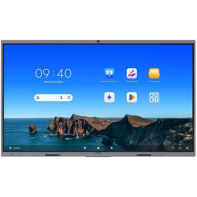 HIKVISION Pantalla Interactiva 75" 4K Cam Mic Android 14 Wifi EDLA V