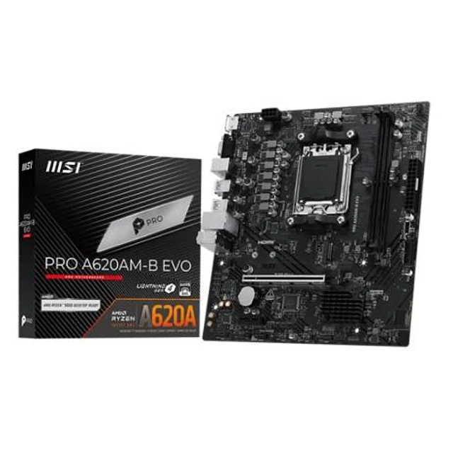 MSI TARJETA MADRE PRO A620AM-B EVO 2 DIMM AM5 MATX DDR5 MSI