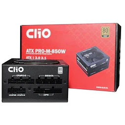 Fuente de poder Clio ATX PRO-M-850W-FM GOLD 80 PLUS Y MODULAR