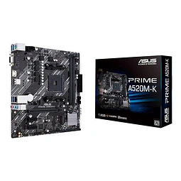 Tarjeta Madre micro ATX AMD A520 (Ryzen AM4) con soporte M.2, Ethernet de 1 Gb, HDMI / D-Sub, SATA 6 Gbps, USB 3.2 Gen 1 Tipo A