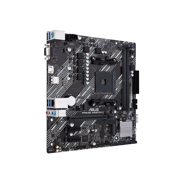 Tarjeta Madre micro ATX AMD A520 (Ryzen AM4) con soporte M.2, Ethernet de 1 Gb, HDMI / D-Sub, SATA 6 Gbps, USB 3.2 Gen 1 Tipo A