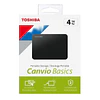 Disco Duro Toshiba 4TB Externo Canvio Basics Black