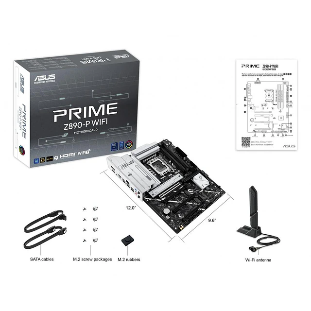 ASUS TARJETA MADRE PRIME Z890-P WIFI DDR5/ 90MB1I70-M0EAY0