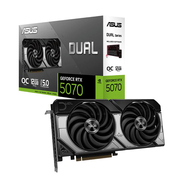 Tarjeta de Video Asus Dual GeForce RTX5070 12G OC
