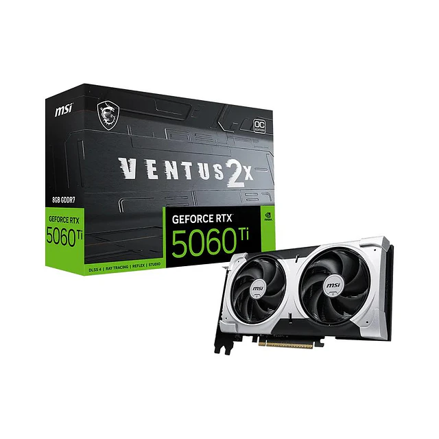MSI TARJETA DE VIDEO RTX 5060 Ti 8G VENTUS 2X OC PLUS