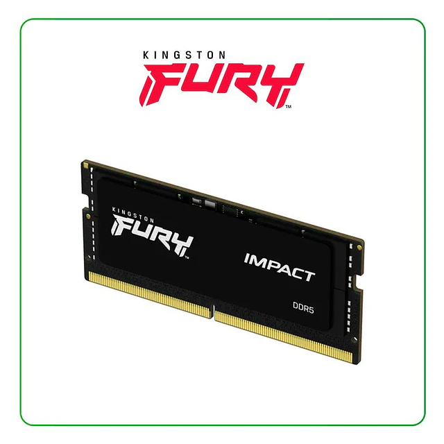 Memoria RAM Kingston FURY Impact 16GB DDR5 5600MHz CL40 SO-DIMM  KF556S40IB-16 (open box)