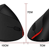 Mouse Vertical Inalambrico  Weibo  Wb-881 Negro 5