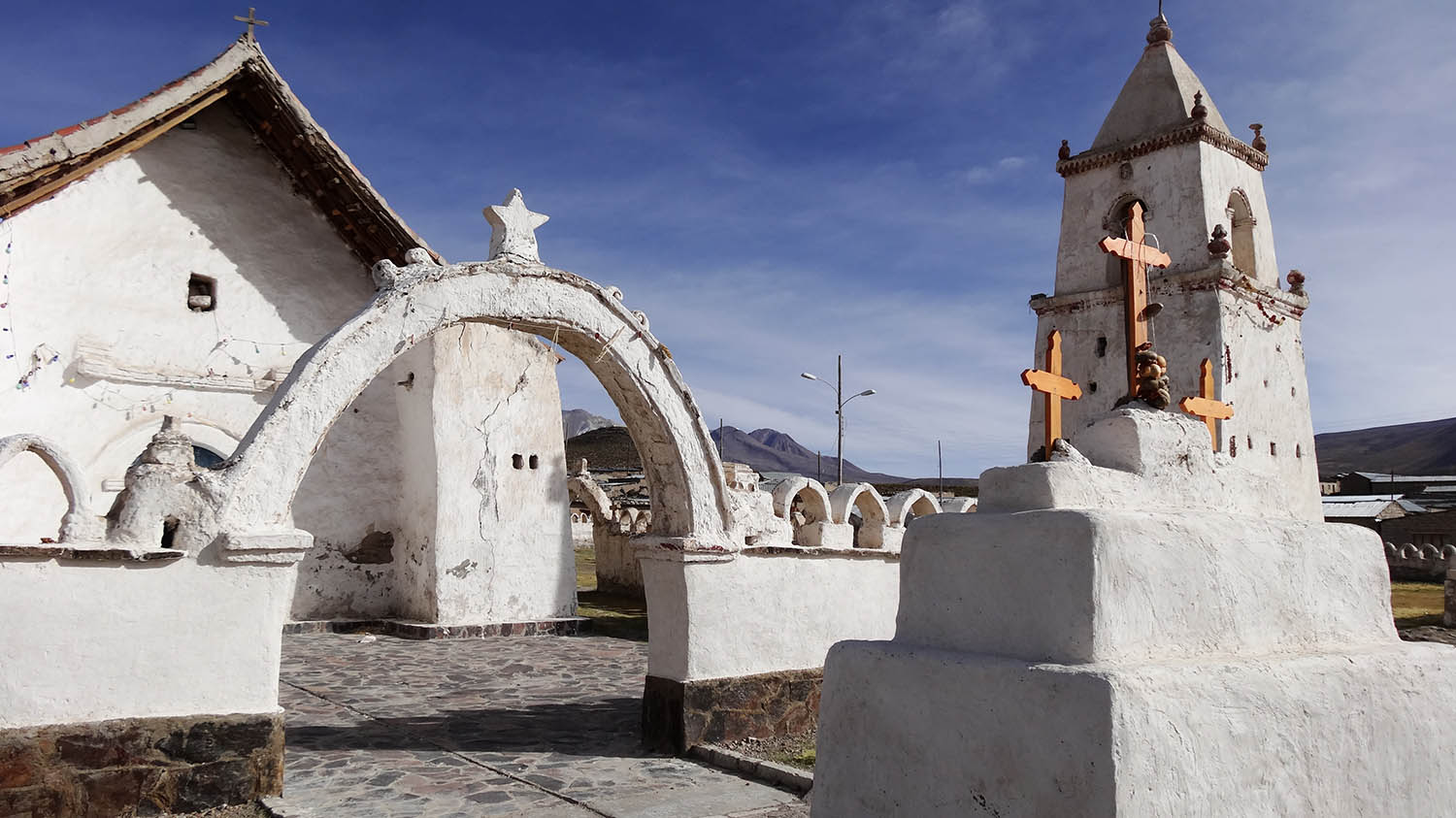 Iglesia de Isluga altiplano de Chile