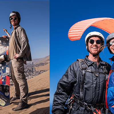 Pack Adrenalina Iquique: Vuelo en Parapente y Sandboard en un Día Descuento Especial