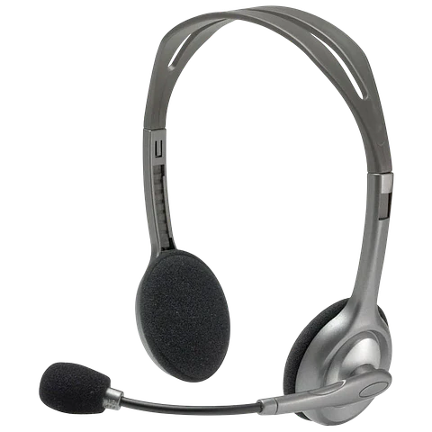 Auricular de Diadema Logitech H110 Plata