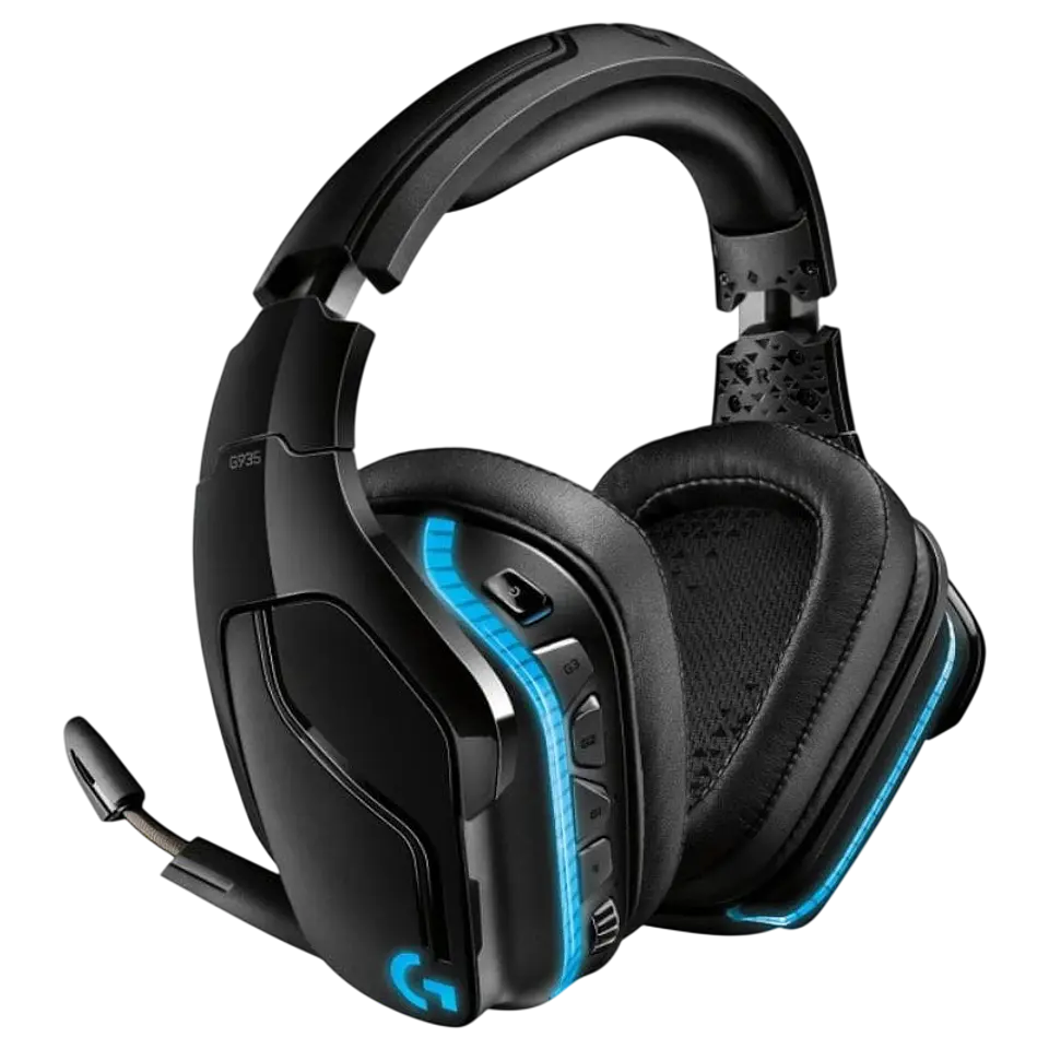 Logitech G G935 Inalámbrica Negro/Azul - Auriculares Gaming 1