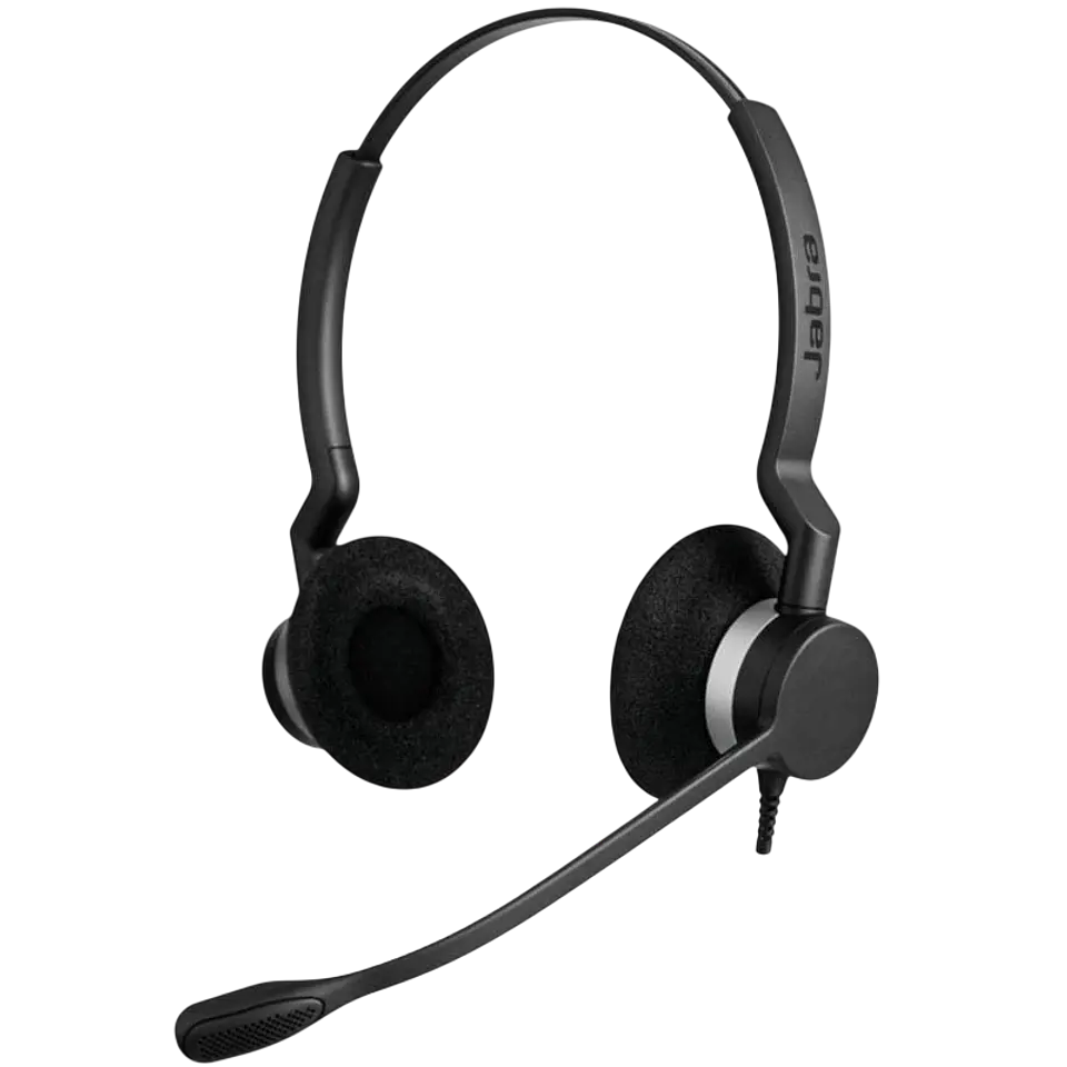 Jabra Biz 2300 Duo USB-A UC Negro 1