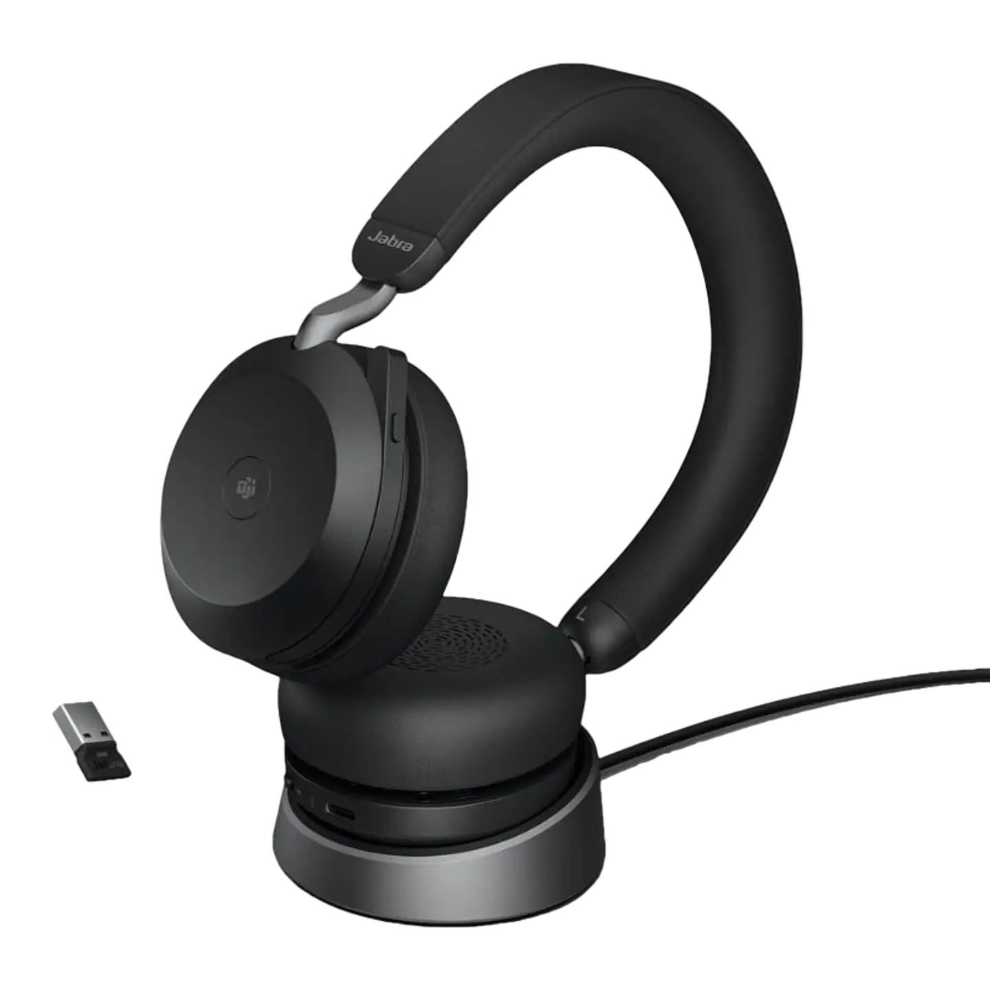 Jabra Evolve2 75 UC ANC Negro con Micrófono y Soporte de Carga 1