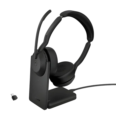 Jabra Evolve2 55 MS Stereo con Soporte de carga