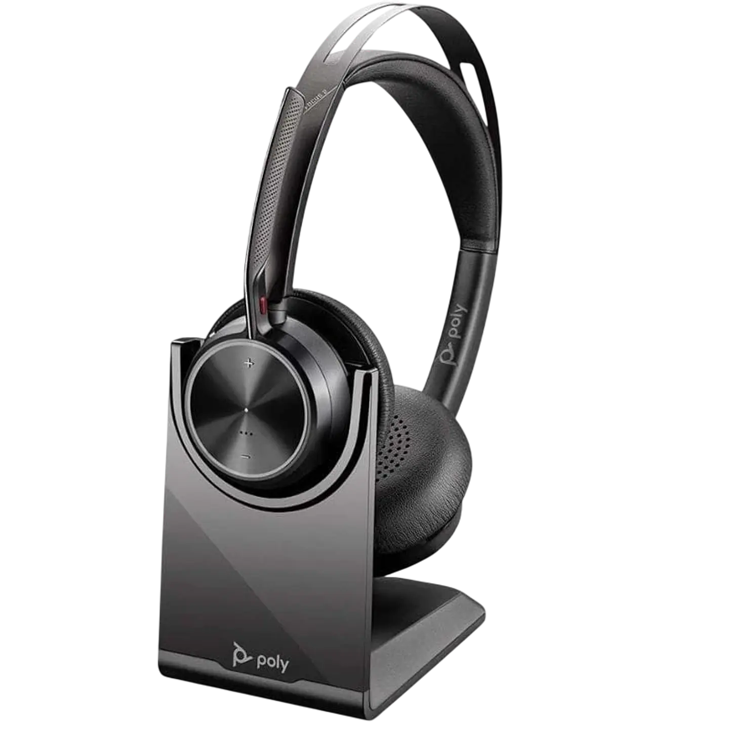 PolyVoyager Focus 2 - Auriculares inalámbricos con adaptador USB-C + Soporte de carga 1