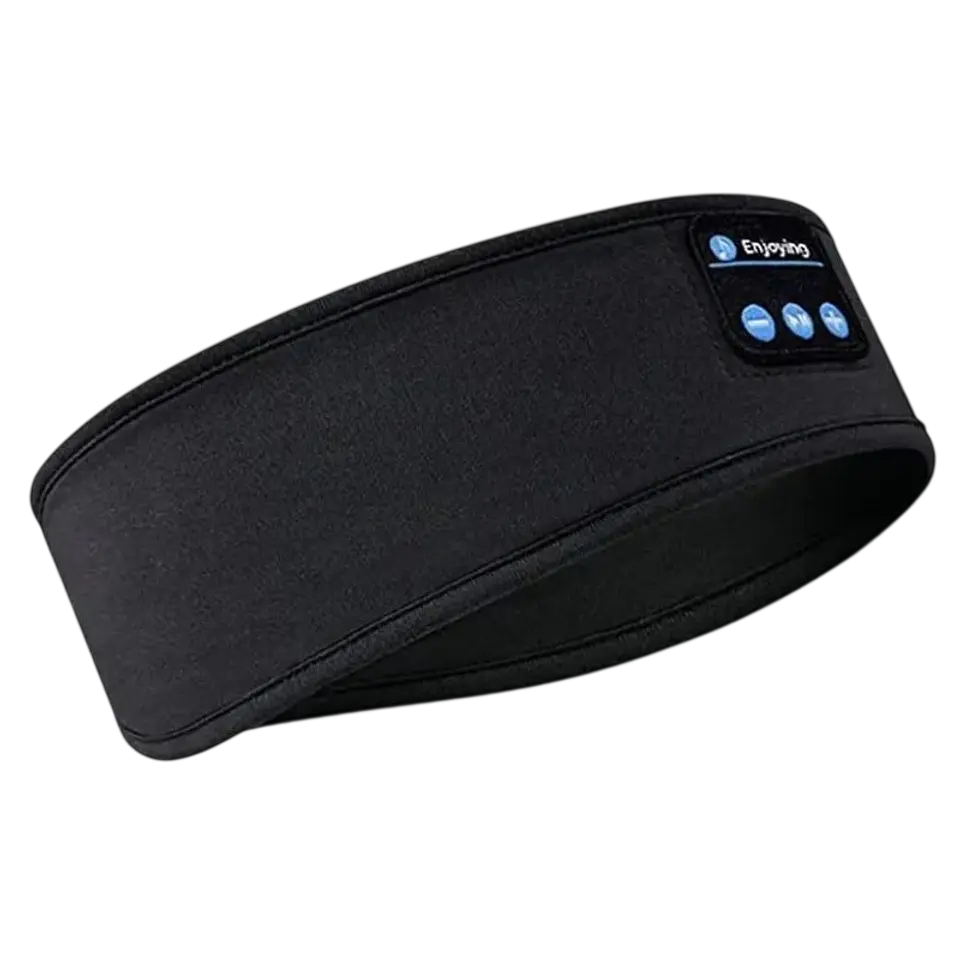 Diadema Elástica con Auriculares Bluetooth Negro 1
