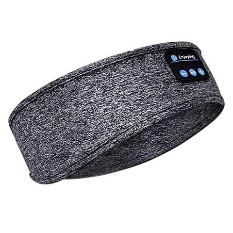 Diadema Elástica con Auriculares Bluetooth Gris
