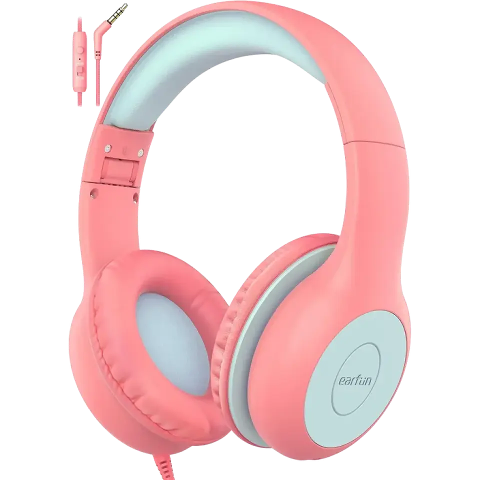 Earfun K1 Pink Blue - Auriculares para niños 1