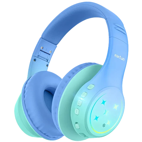 Earfun K4 con RGB Bluetooth Green - Auriculares para niños