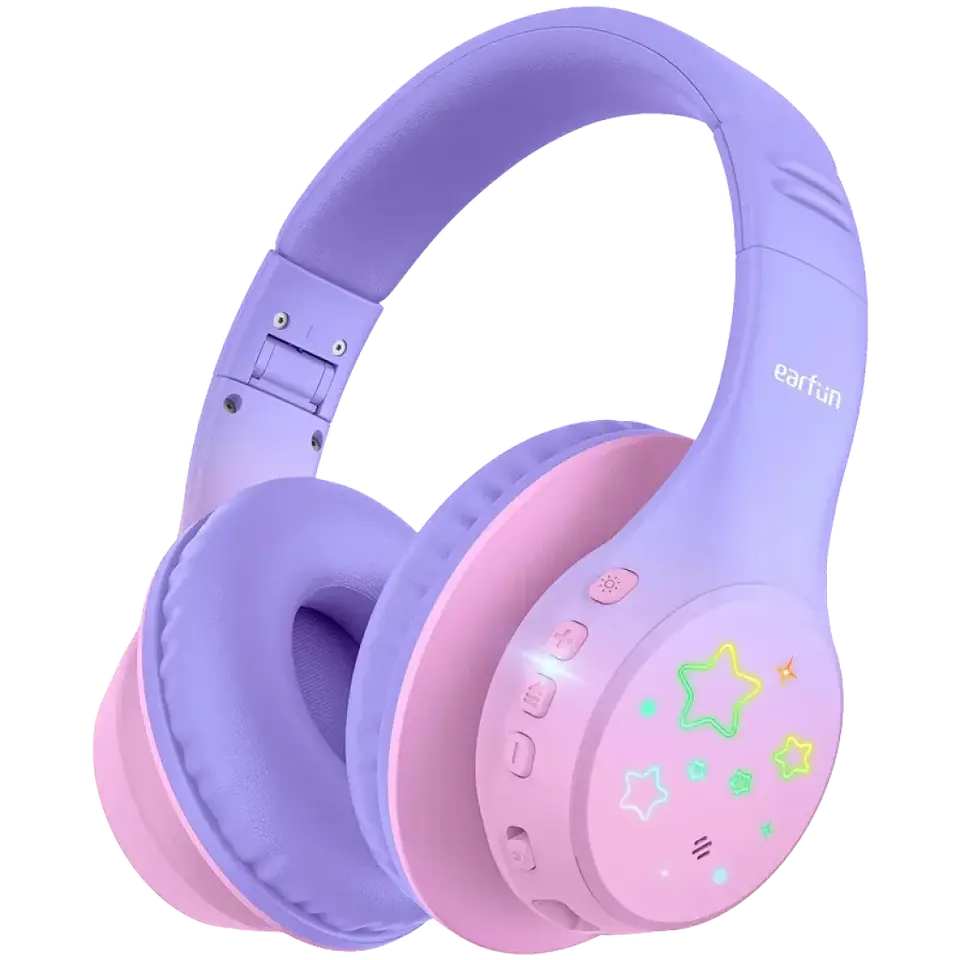 Earfun K4 con RGB Bluetooth Violet - Auriculares para niños 1