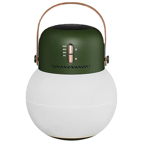 Luz de camping al aire libre con Altavoz Bluetooth Verde