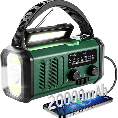 Radio de Emergencia Portátil 20000 mAh